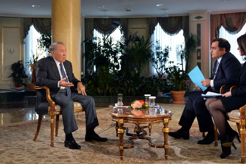 ەلباسى Bloomberg News اگەنتتىگىنە سۇحبات بەردى