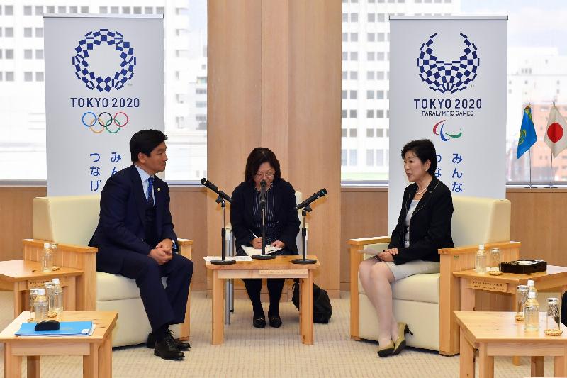 باۋىرجان بايبەك جاپونيادا توكيو قالاسىنىڭ اكىمىمەن جۇزدەستى