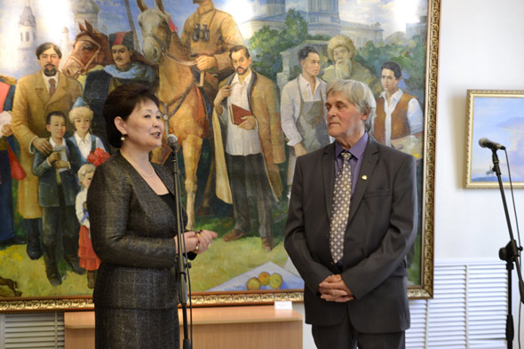 قوستانايدا بەلگىلى سۋرەتشى نيكولاي ءتورشيننىڭ دەربەس كورمەسى اشىلدى