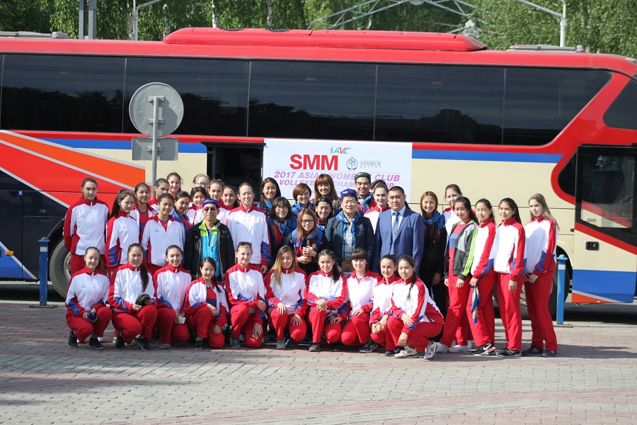 ۆولەيبولدان ازيا چەمپيوناتانىنا قاتىسۋشى كوماندالار وسكەمەنگە كەلدى