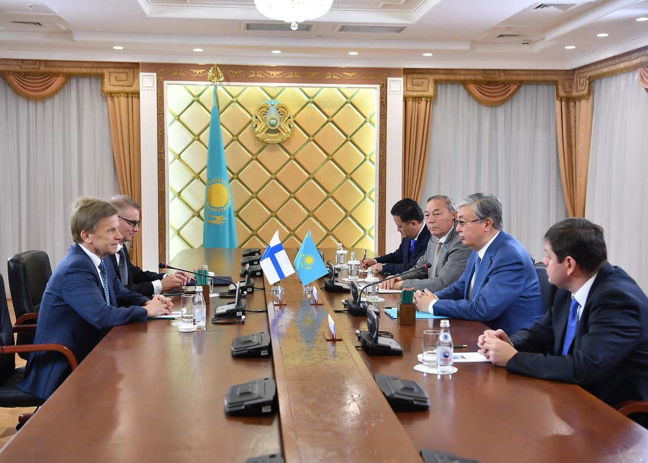 توقاەۆ فينليانديا پارلامەنتىنىڭ دەلەگاتسياسىن قابىلدادى