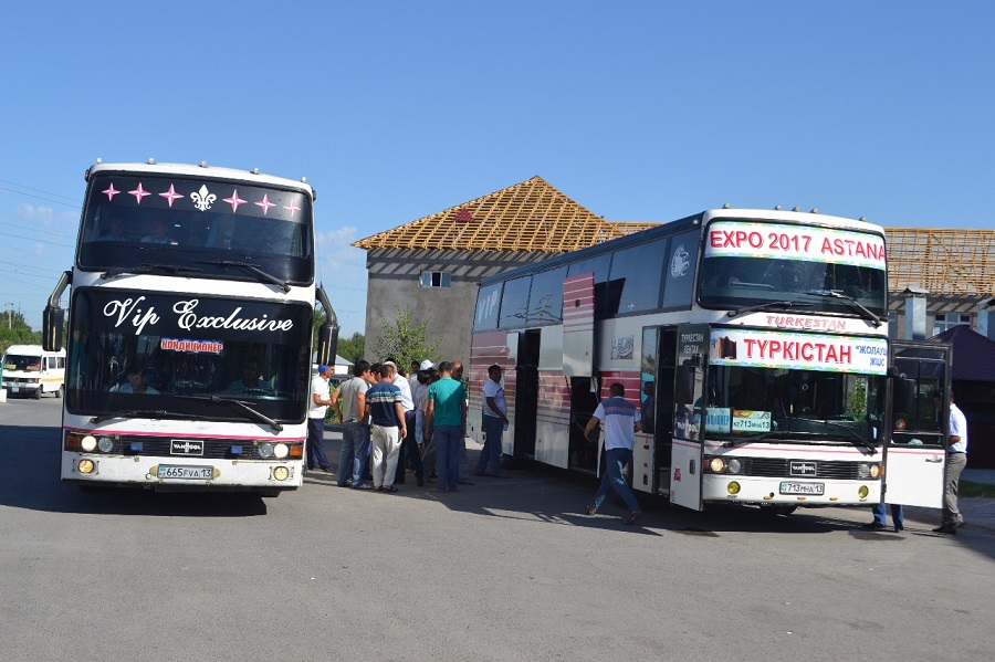 تۇركىستانداعى «جولاۋشى» جشس 100 قىزمەتكەرى  ەكسپو-عا اتتاندى