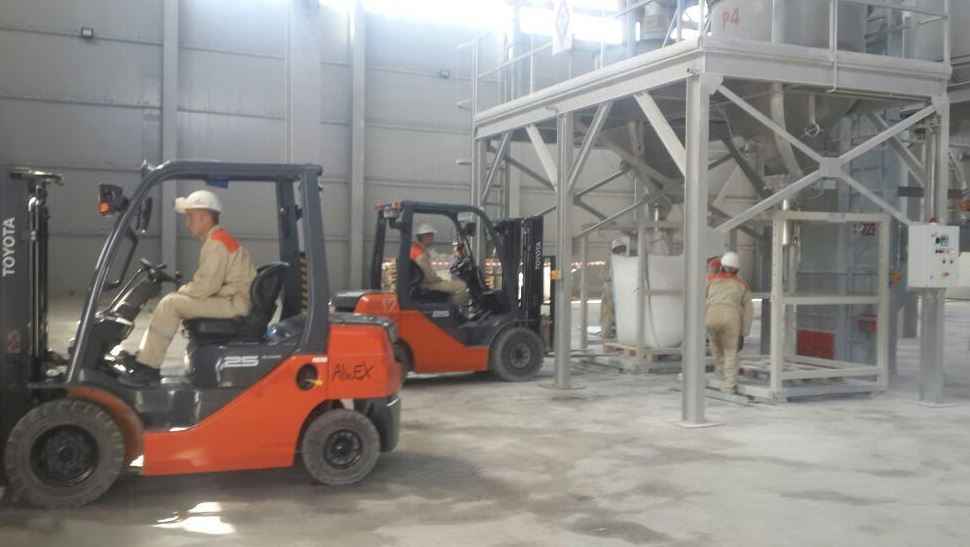 جامبىل وبلىسىندا ءمارمار ۇنتاعىن وندىرەتىن زاۋىت اشىلدى