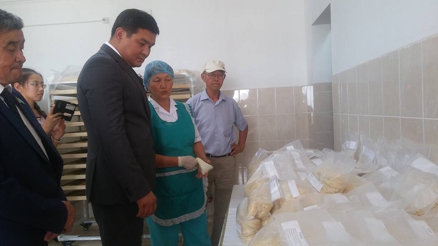 يساتاي ەلدى مەكەنىندە ماكارون تسەحى ساعاتىنا 80 كگ ءونىم شىعارادى