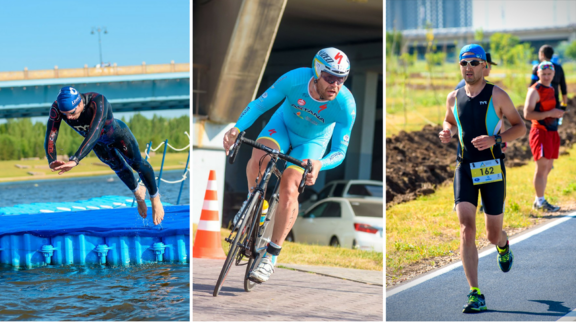 استانادا ترياتلوننان قر چەمپيوناتى ءوتىپ جاتىر