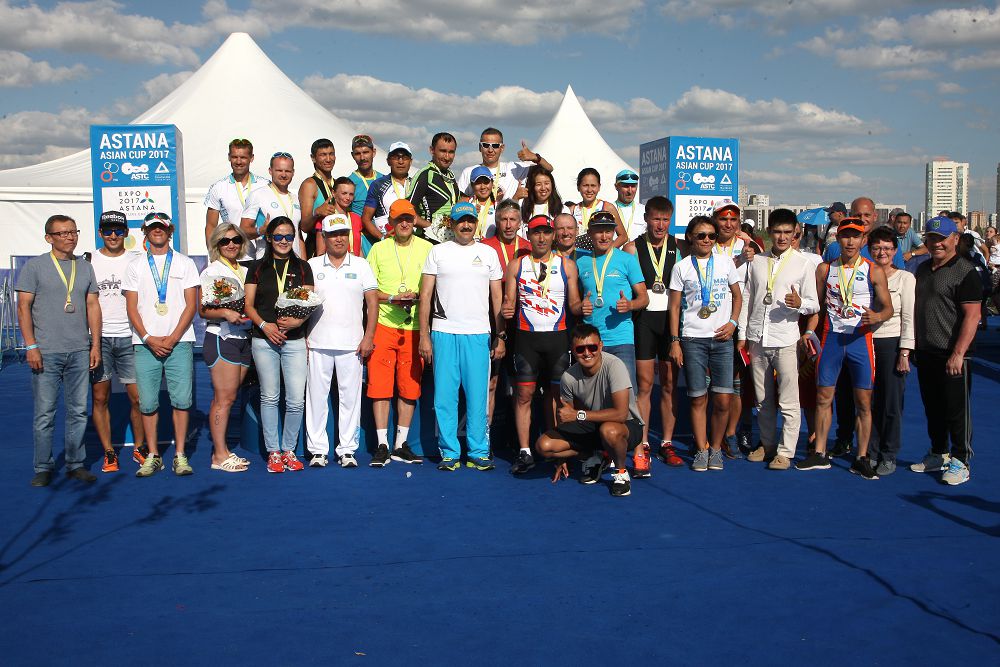 ترياتلوننان ەلىمىزدىڭ اشىق چەمپيوناتى مارەگە جەتتى