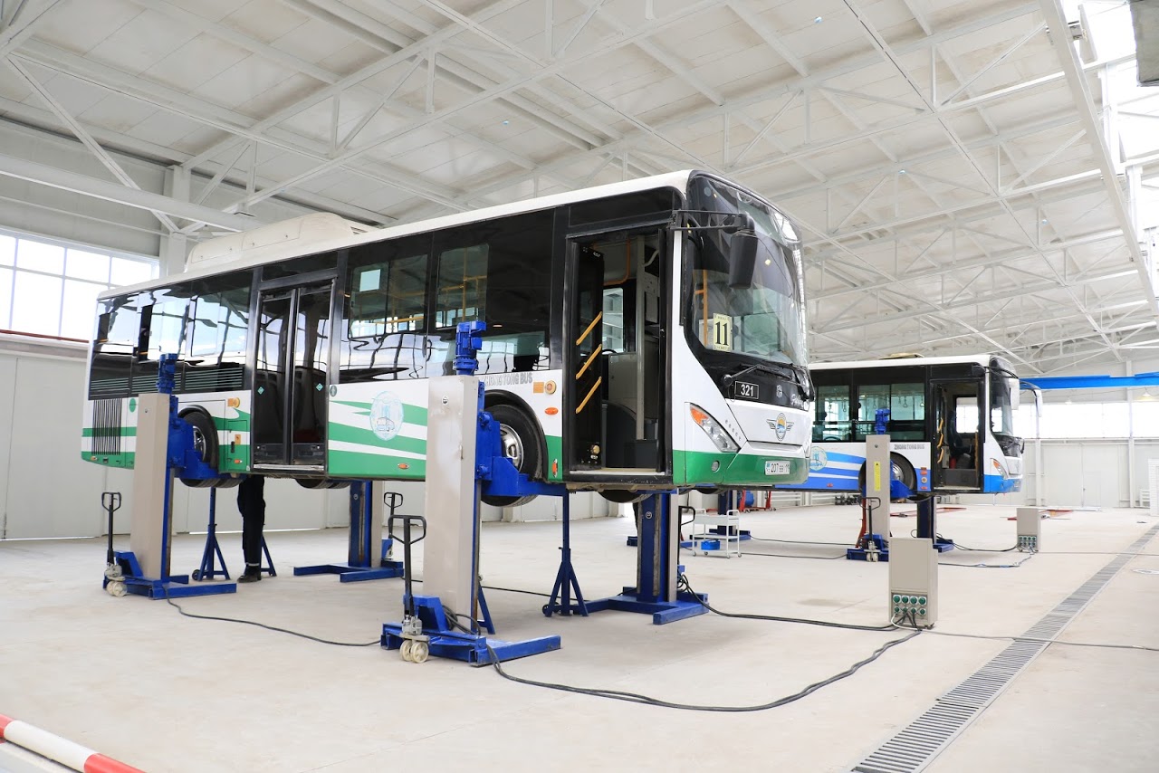 قىزىلوردادا جاڭا ۇلگىدەگى اۆتوبۋس پاركى اشىلدى