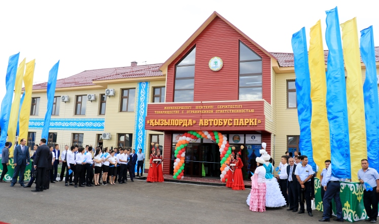 قىزىلوردادا جاڭا ۇلگىدەگى اۆتوبۋس پاركى اشىلدى	