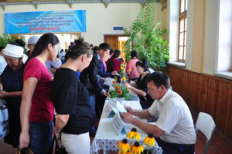 تۇلكىباستا ەڭبەك جارمەڭكەسى ءوتتى