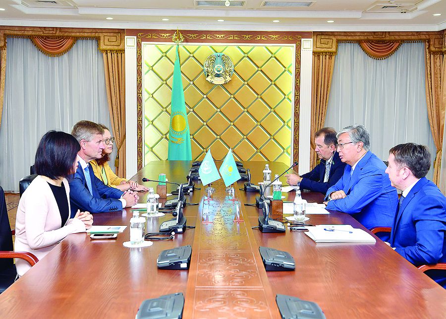 توقاەۆ بۇۇ باس حاتشىسىنىڭ ورىنباسارى ەريك سولحەيمدى قابىلدادى