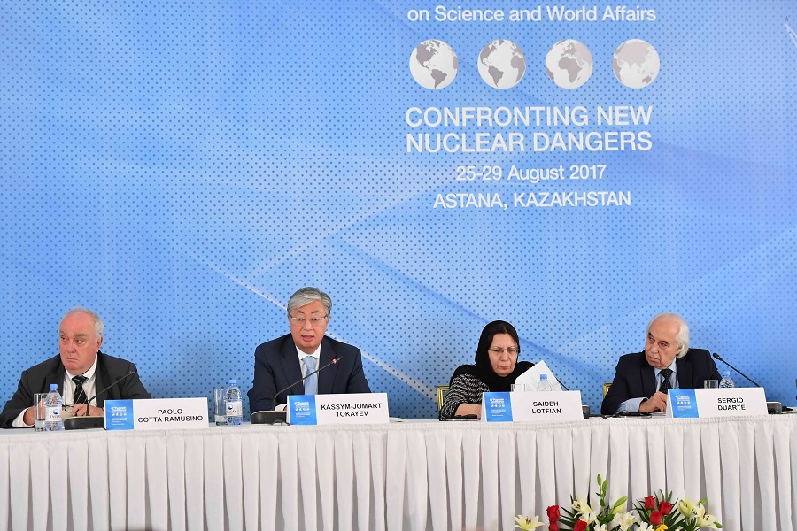 ق. توقاەۆ پاگۋوش كونفەرەنتسياسىنىڭ جابىلۋ سالتاناتىنا قاتىستى