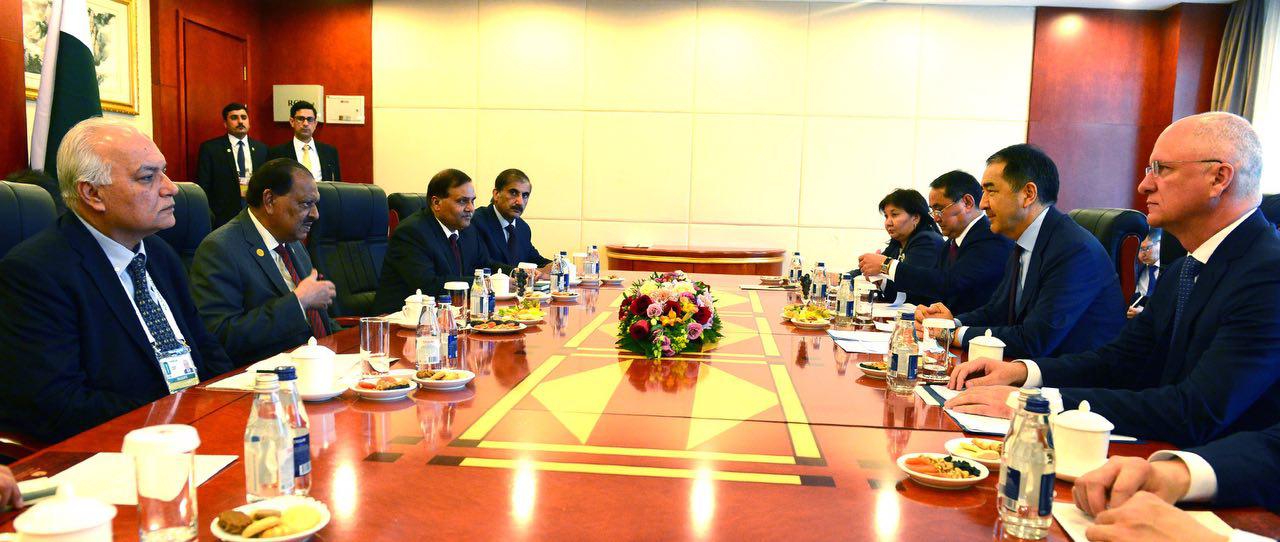 ساعىنتاەۆ پاكىستان پرەزيدەنتى مامنۋن حۋسسەينمەن كەزدەستى