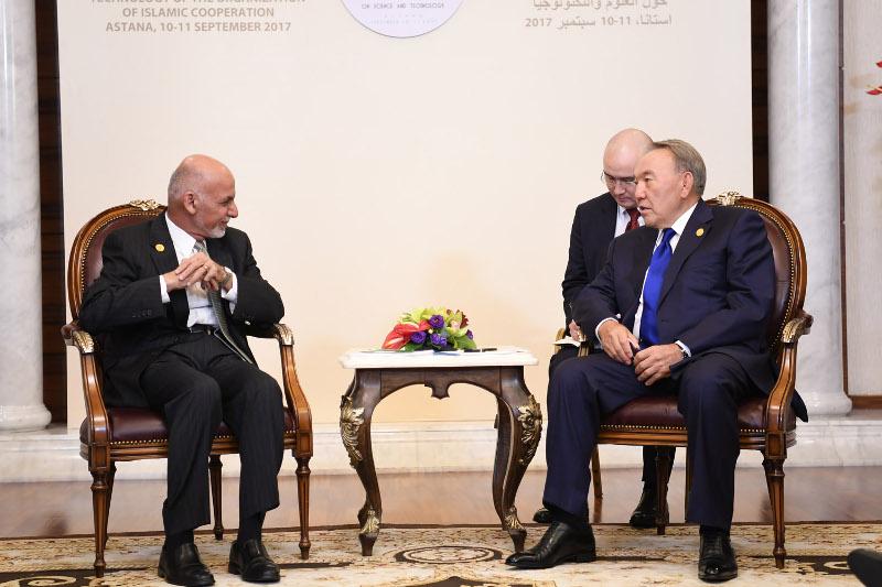 نۇرسۇلتان نازارباەۆ اۋعانستان پرەزيدەنتىمەن كەزدەستى