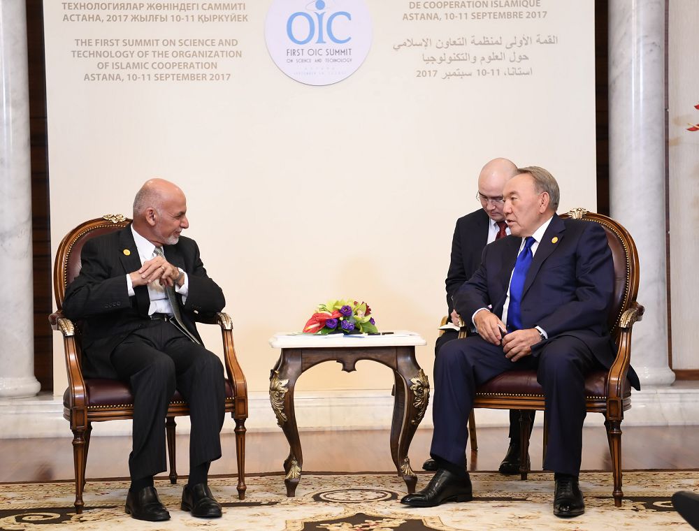 ەلباسى اۋعانستان يسلام رەسپۋبليكاسى پرەزيدەنتىمەن كەزدەستى