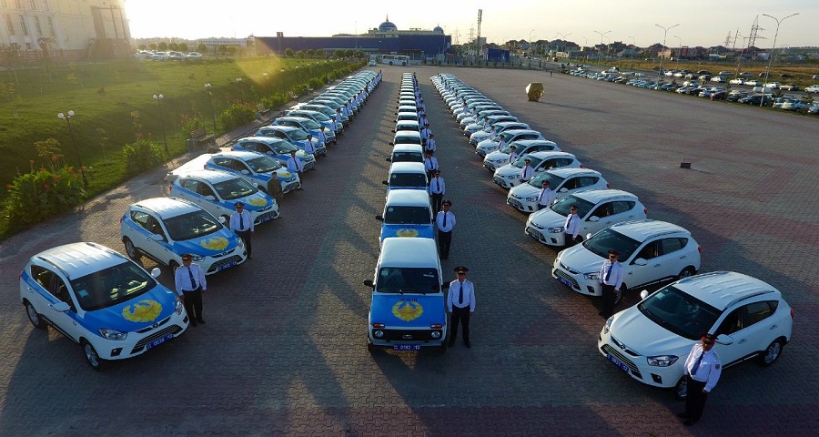 وقو-دا جەرگىلىكتى پوليتسياعا 143 قىزمەتتىك اۆتوكولىك تابىستالدى

