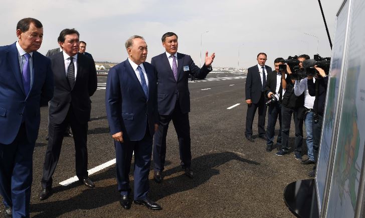 نازارباەۆ كولىككە ارنالعان جاڭا كوپىر قۇرىلىسىن كوردى