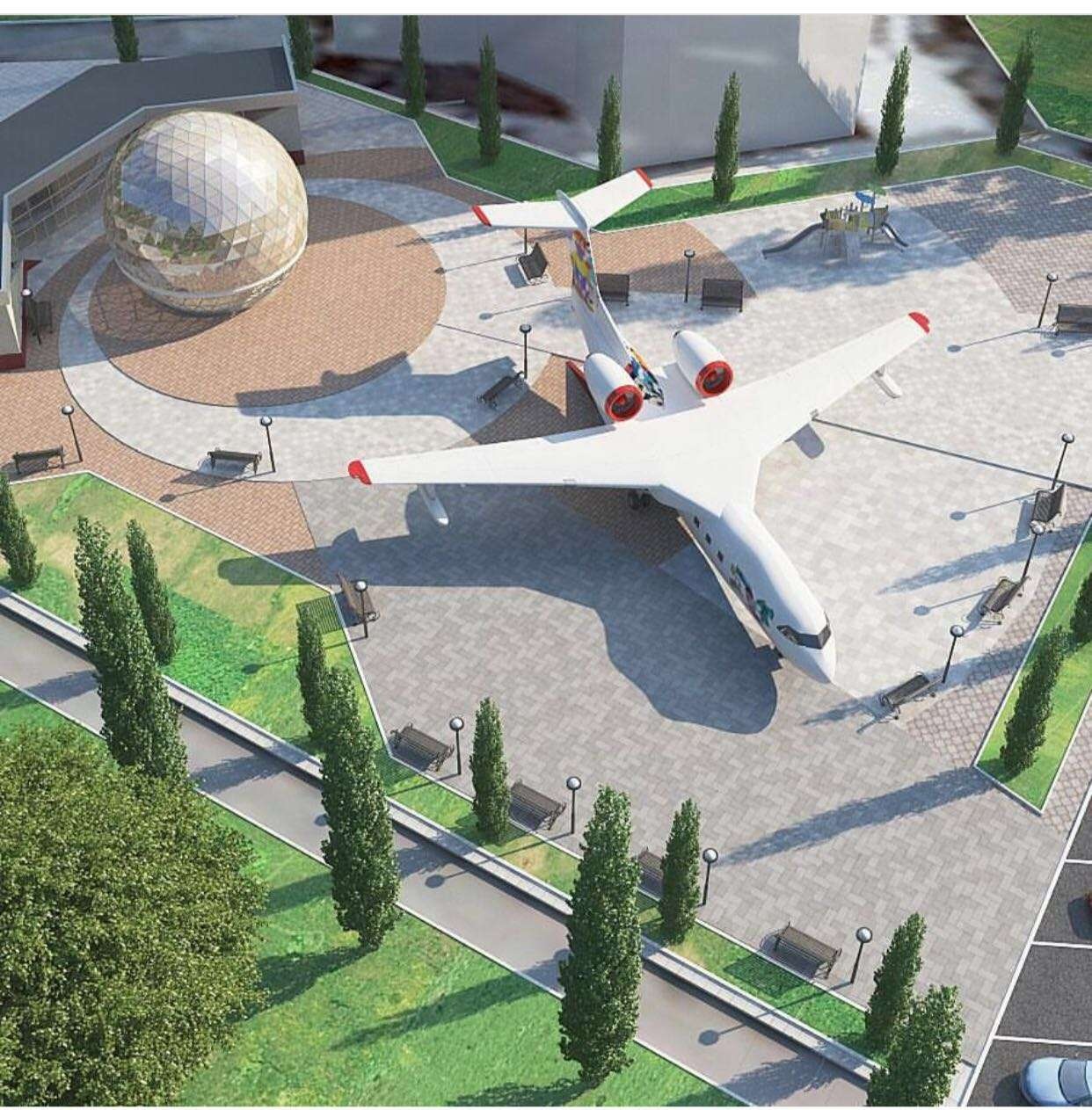 ورالدا بالالار كافەسىنە اينالعان ۇشاق قىزمەت كورسەتەدى