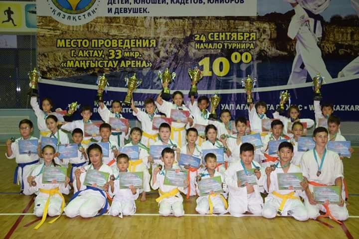 اقتاۋدا كيوكۋشينكاي-كان كاراتەدەن وبلىستىق چەمپيونات اياقتالدى