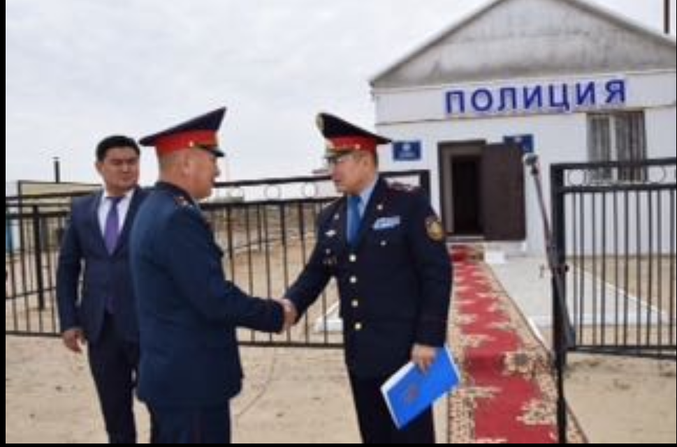 اتىراۋ وبلىسىنداعى جانباي اۋىلىندا پوليتسيا بولىمشەسى اشىلدى