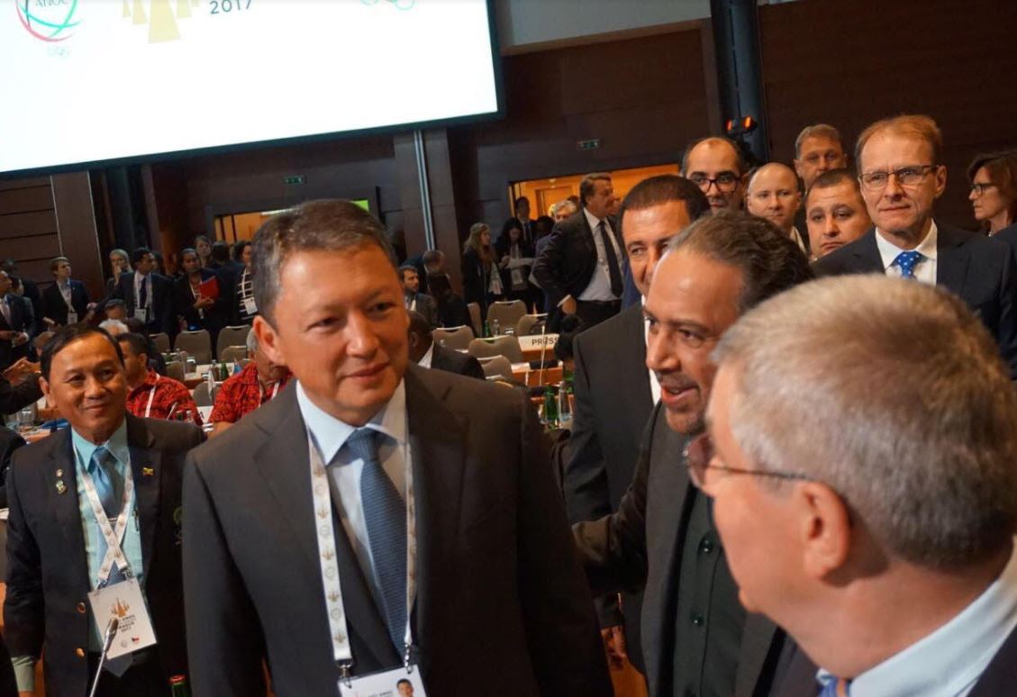 تيمۋر ق ۇلىباەۆ ۇلتتىق وليمپيادالىق كوميتەتتەر قاۋىمداستىعىنىڭ باس اسسامبلەياسىنا قاتىسۋدا 