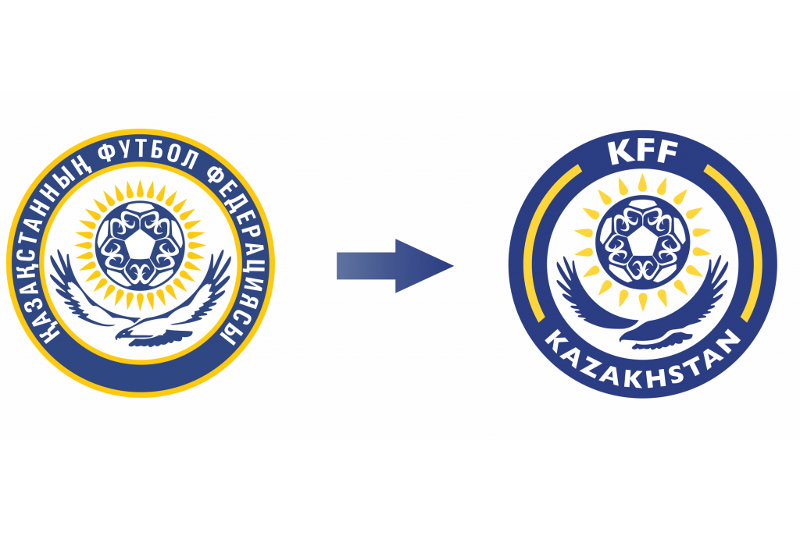 قازاقستاننىڭ فۋتبول فەدەراتسياسى لوگوتيپى مەن اتاۋىن وزگەرتتى