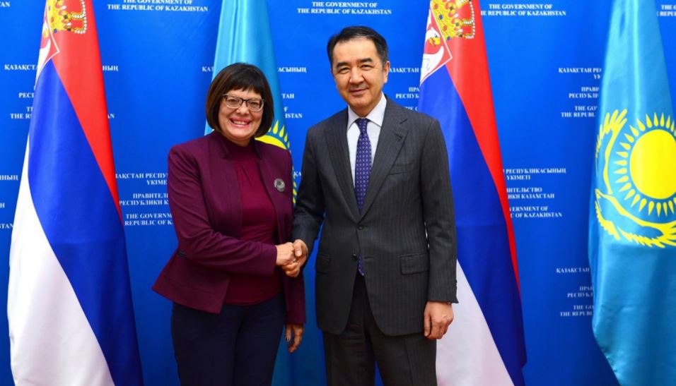 ساعىنتاەۆ سەربيا حالىق سكۋپششيناسىنىڭ ءتورايىمى م. گويكوۆيچپەن كەزدەستى