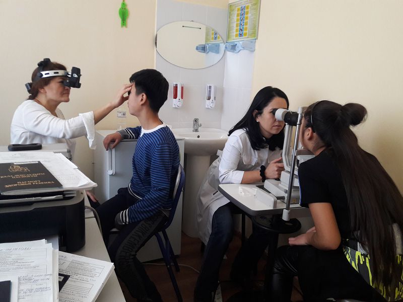 «اق تاياق» كۇنى اياسىندا وفتالمولوگيالىق تەكسەرۋدەن ءوتتى
