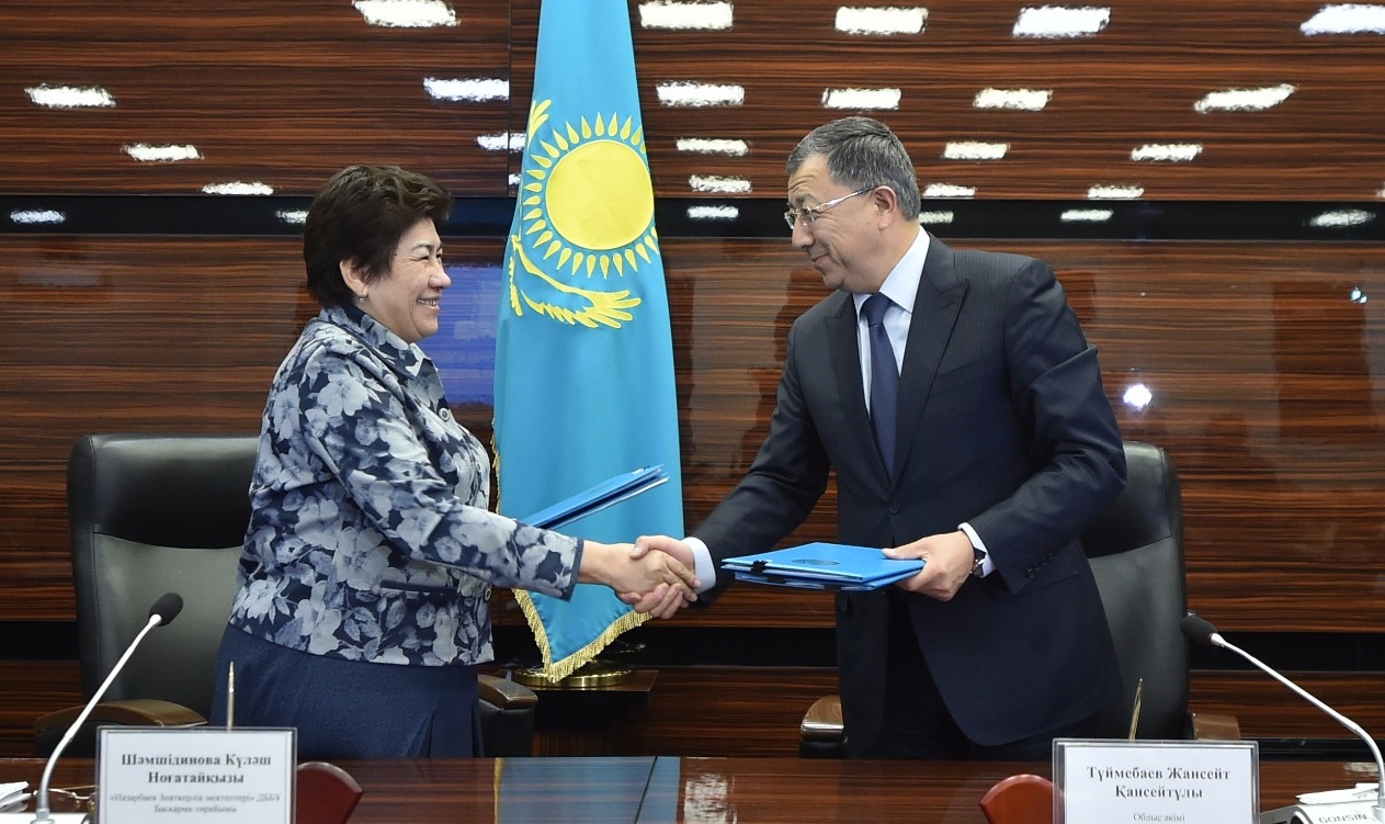 وقو اكىمدىگى مەن «نازارباەۆ زياتكەرلىك مەكتەپتەرى» اراسىندا مەموراندۋمعا قول قويىلدى