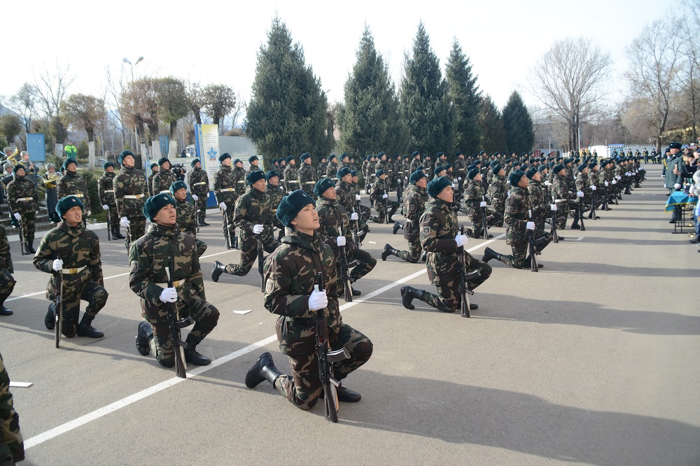الماتىدا مەملەكەتتىك كۇزەت ساربازدارى انت قابىلدادى
