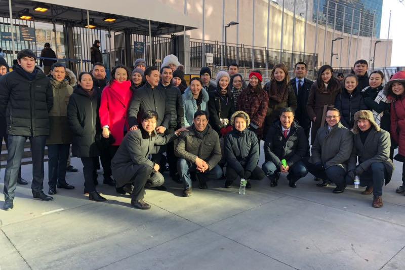 قاۋىپسىزدىك كەڭەسىنىڭ وتىرىسىنا «بولاشاق» باعدارلاماسىمەن اقش-تا وقىپ جاتقان ستۋدەنتتەر قاتىستى