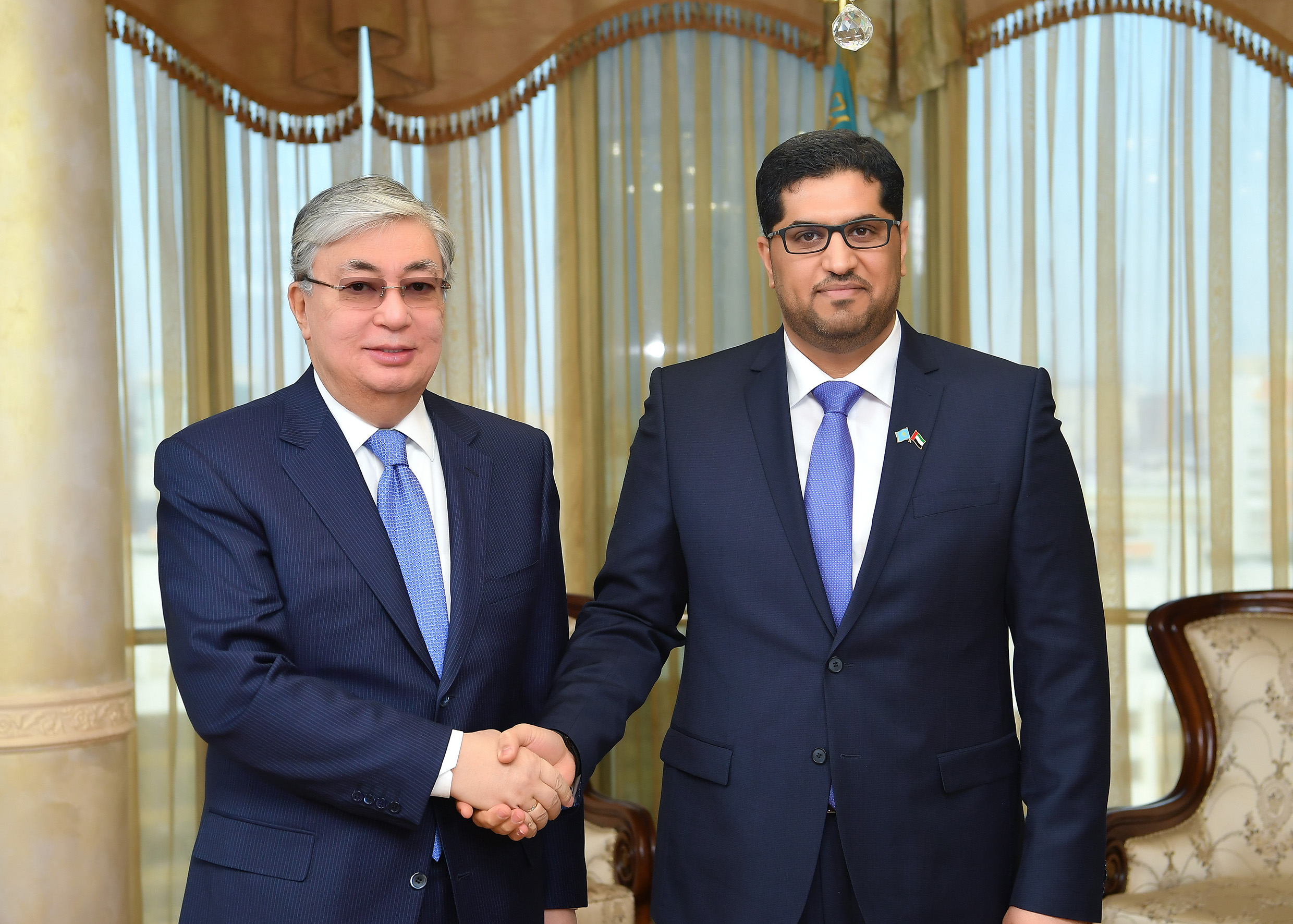 سەنات توراعاسى توقاەۆ بىرىككەن اراب امىرلىكتەرىنىڭ ەلشىسىمەن كەزدەستى

