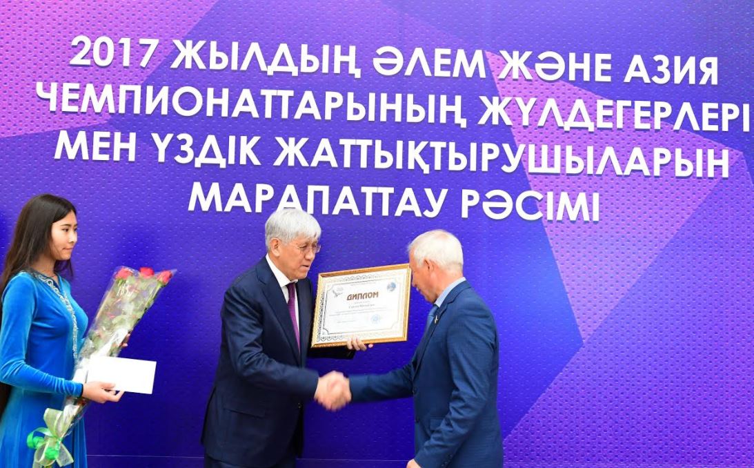 الماتى وبلىسىندا ساڭلاق سپورتشىلارعا قۇرمەت كورسەتىلدى