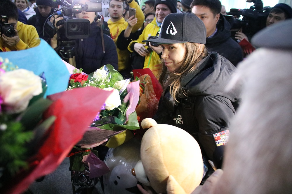 وليمپيادا جۇلدەگەرى يۋليا گالىشەۆا ەلگە ورالدى