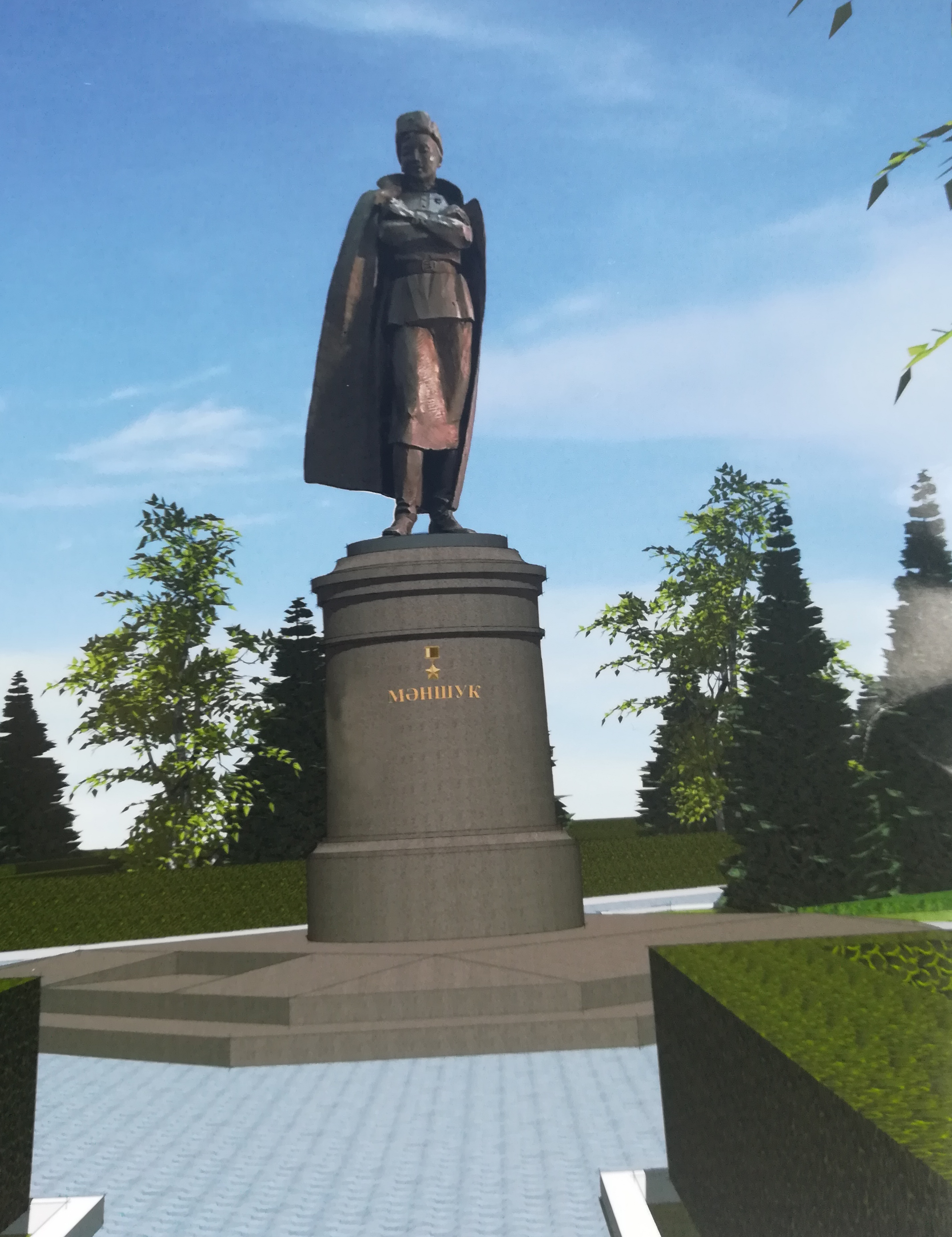 بقو استانانىڭ مەرەيتويىنا مانشۇك مامەتوۆانىڭ ەسكەرتكىشىن سىيعا تارتادى