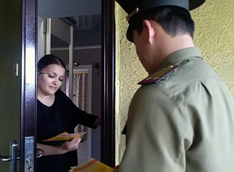 اقتاۋدا تج مەن پوليتسيا قىزمەتكەرلەرى تۇرعىندار اراسىندا ۇگىت-ناسيحات جۇمىستارىن جۇرگىزدى