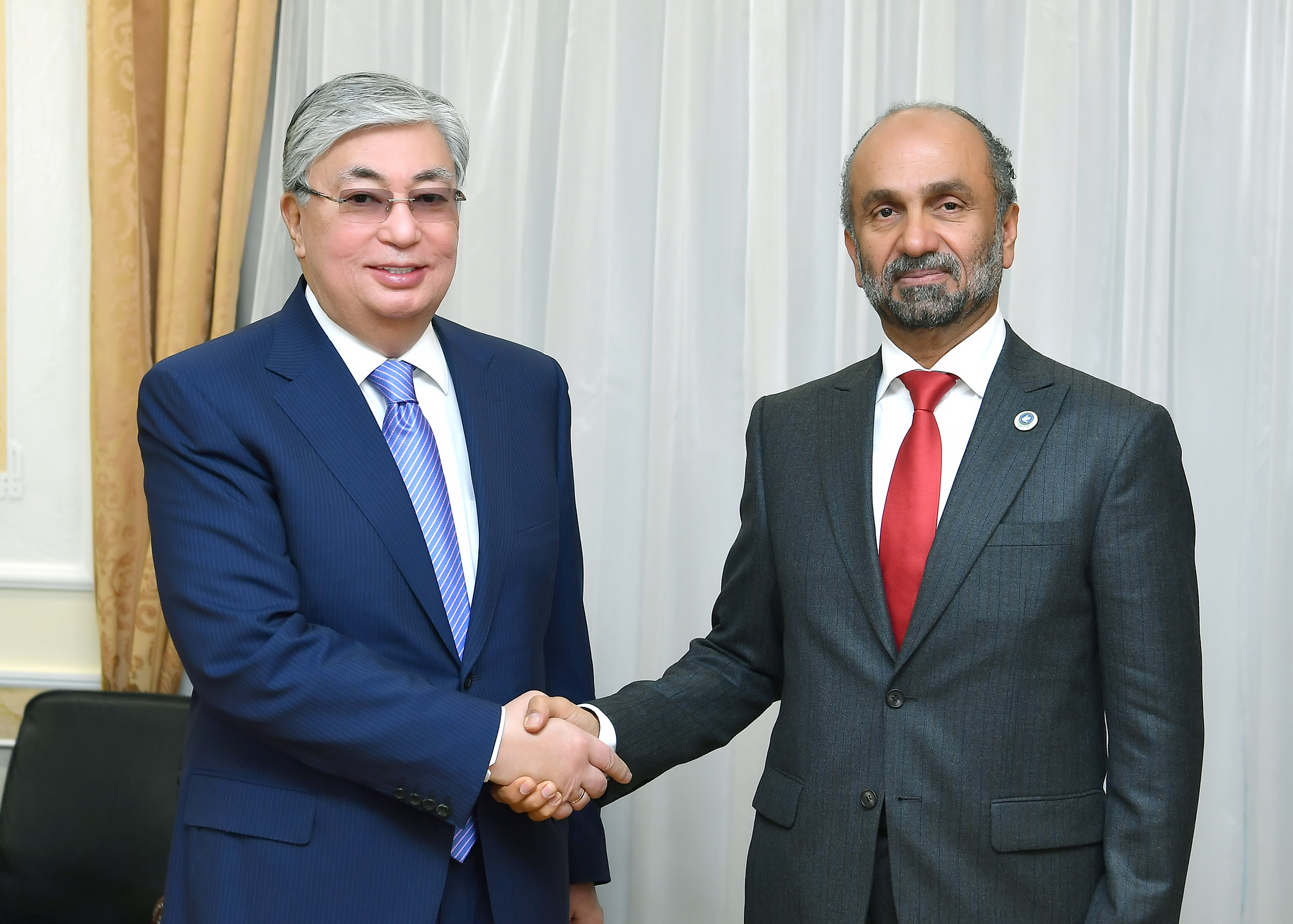 ق. توقاەۆ تولەرانتتىق جانە بەيبىتشىلىك جونىندەگى جاھاندىق كەڭەستىڭ باسشىسىمەن كەزدەستى