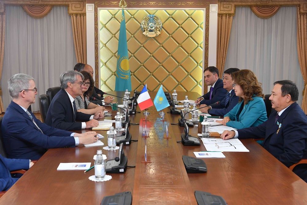 سەناتور د.نازارباەۆا فرانتسۋز ارىپتەستەرىن قابىلدادى