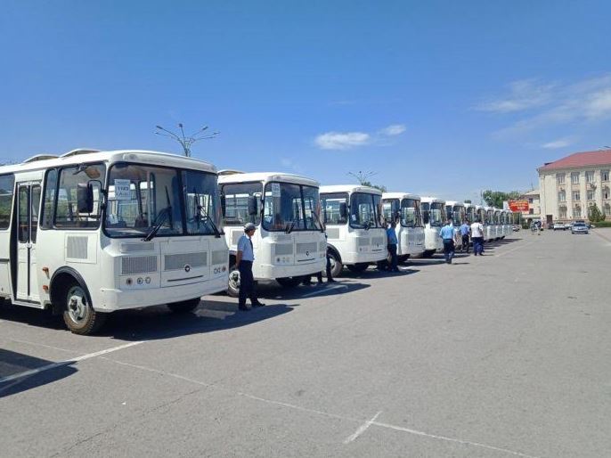 تارازدىڭ اۆتوبۋس پاركتەرى جاڭارتىلۋدا