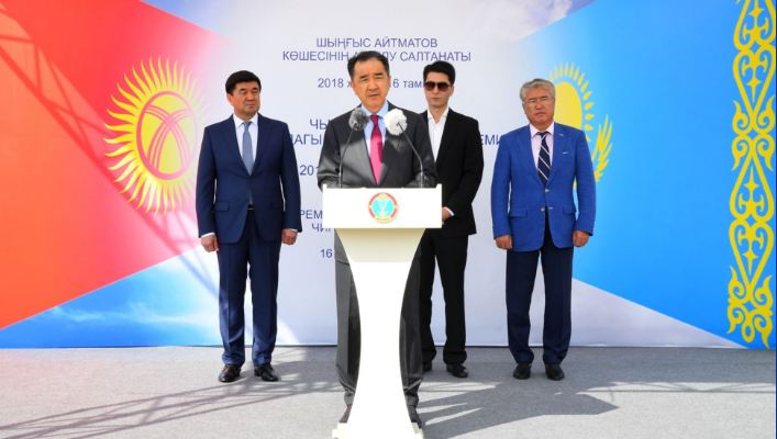 استانادا شىڭعىس ايتماتوۆ اتىنداعى كوشەنىڭ اشىلۋ ءراسىمى ءوتتى