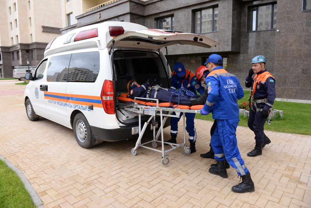 استانادا تۇرعىن ءۇي كەشەنىندە شارتتى ءورتتى ءسوندىرۋ بويىنشا تاكتيكالىق وقۋ-جاتتىعۋ ءوتتى