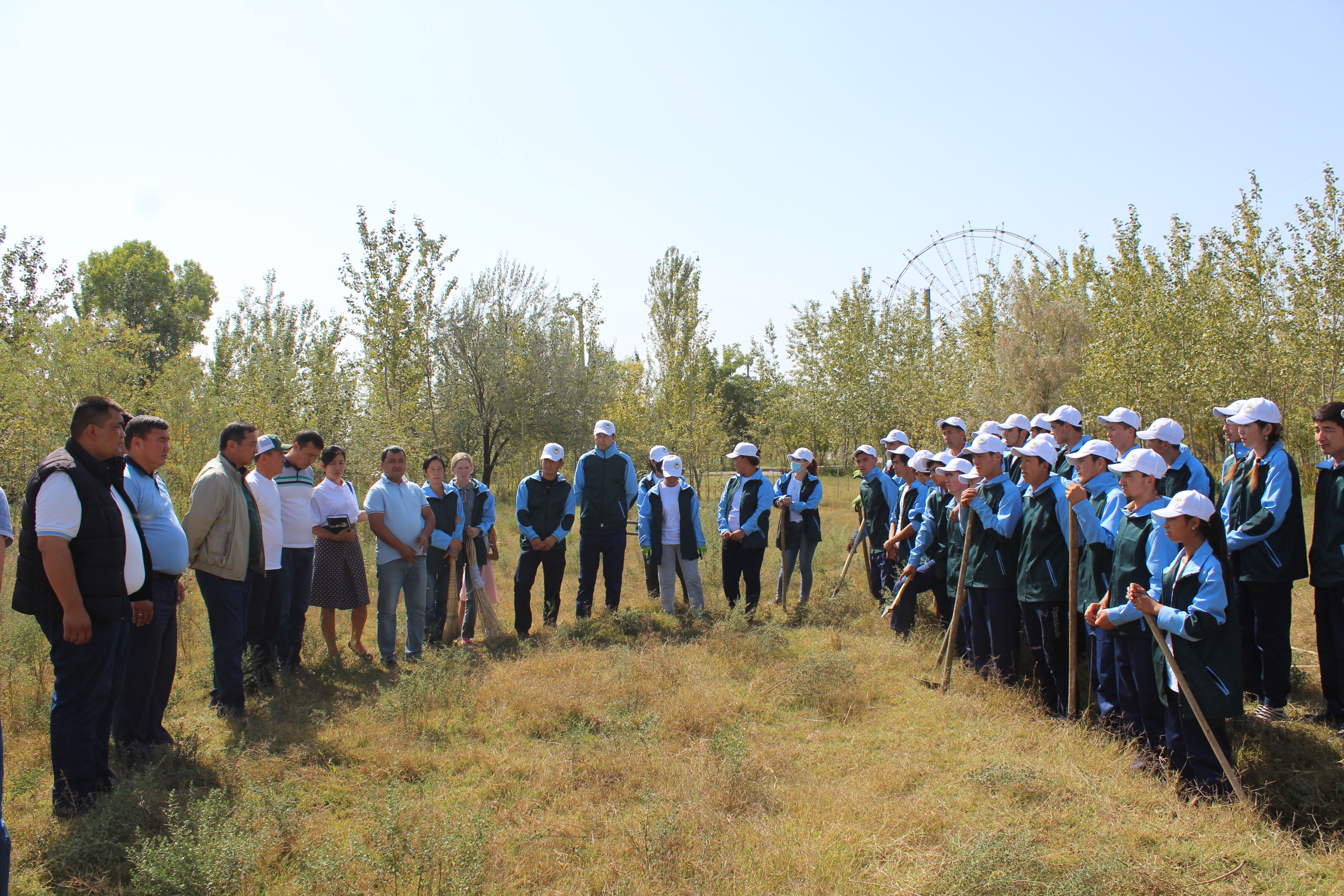 ماقتاارال اۋدانىندا «جاسىل ەل» جاستاردىڭ ەڭبەك جاساقتارى جۇمىسىن باستادى