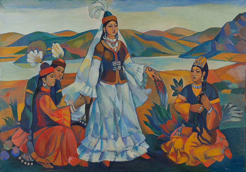 قىز جىبەك كەلىن بولىپ تۇسكەن جەر