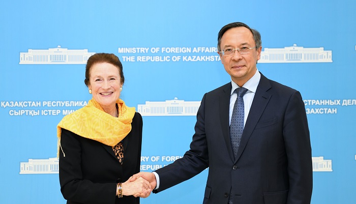 سىرتقى ىستەر ءمينيسترى يۋنيسەف باسشىسىمەن كەزدەستى