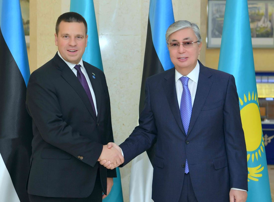 ق.توقاەۆ ەستونيا پرەمەر-مينيسترىمەن ەكىجاقتى بايلانىستاردى دامىتۋ كەلەشەگىن تالقىلادى