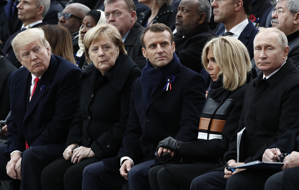 پاريجدە ترامپ, پۋتين, ماكرون جانە مەركەل بىرقاتار ماسەلەلەردى تالقىلادى