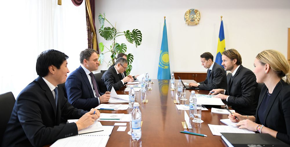 قازاقستان مەن شۆەتسيا ىنتىماقتاستىقتىڭ پەرسپەكتيۆالىق باعىتتارىن انىقتادى