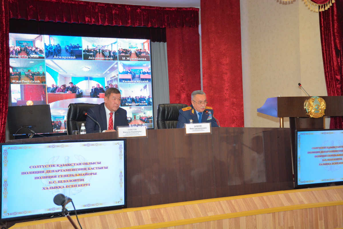 سولتۇستىك قازاقستان پوليتسيا دەپارتامەنتىنىڭ باستىعى ەسەپ بەردى