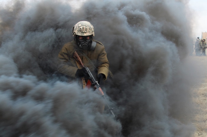 ەلىمىزدىڭ باتىس ايماعىنا شاقىرىلعان جاس ساربازدار تۇنعىش رەت ۇرىس قارۋىنان وق اتتى