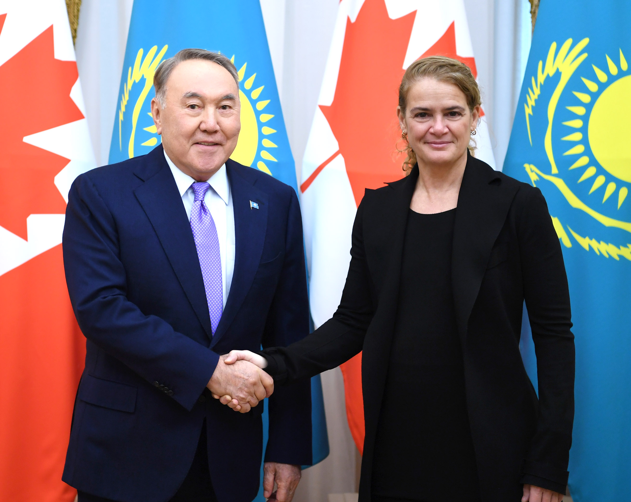 قازاقستان پرەزيدەنتى كانادانىڭ گەنەرال-گۋبەرناتورى جۋلي پايەتپەن كەزدەستى