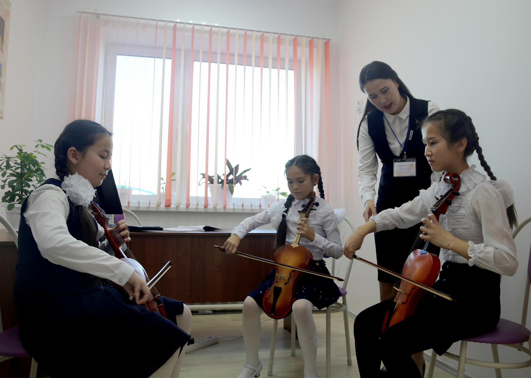 قازتالوۆ اۋىلىندا ساز مەكتەبى اشىلدى